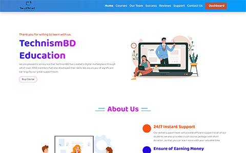 Educational Website Design and Development by- Raju Ahmed